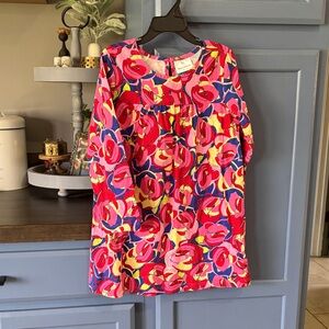 Hanna Andersson Pink and Yellow Floral Dress